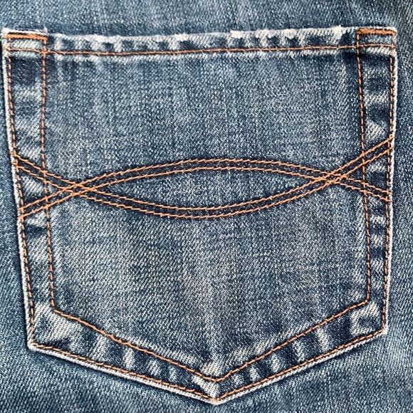 Abercrombie & Fitch Vintage Cotton Dark Wash Denim Women Jeans Size 8S - Picture 9 of 10